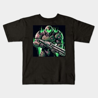 Doom Guy Jacked Kids T-Shirt